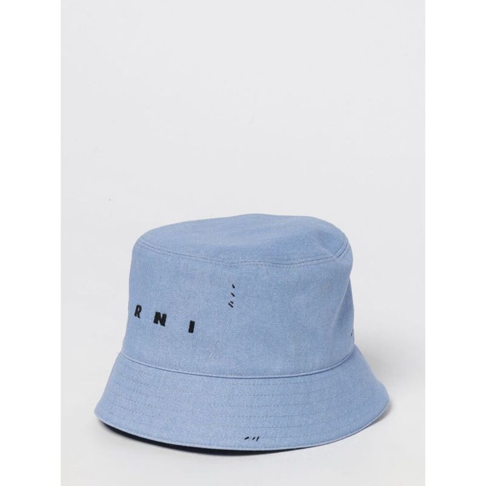 Marni Men Cotton Hat With Thread Stitching Marni